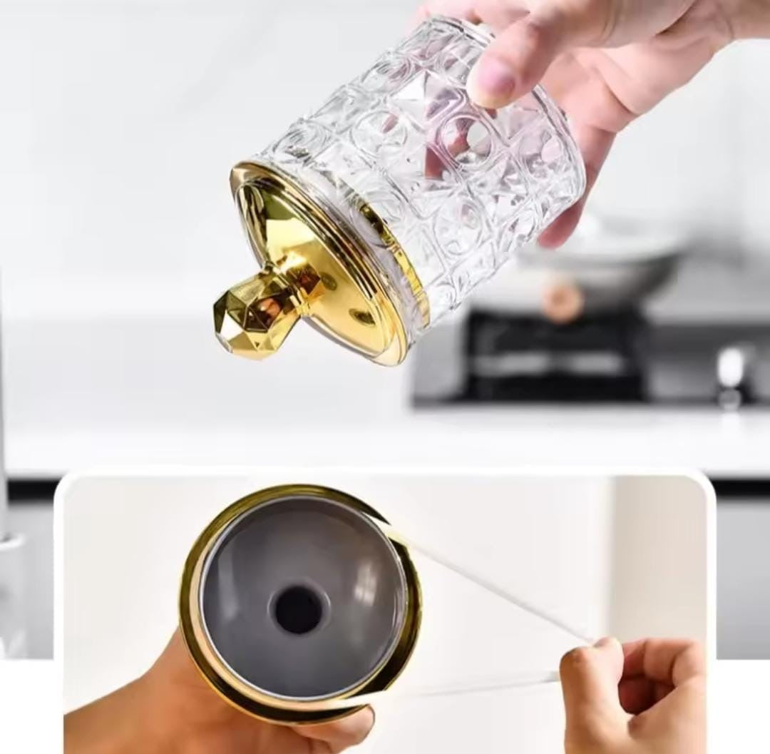 Set Of 3 Transparent Sealed Jar With Golden Lid, Dried Fruit Storage Jar, Multifunctional Storage Container, Airtight Lid Storage Container Set Of 3 Transparent Sealed Jar With Golden Lid, Dried Fruit Storage Jar, Multifunctional Storage Container, Airtight Lid Storage Container